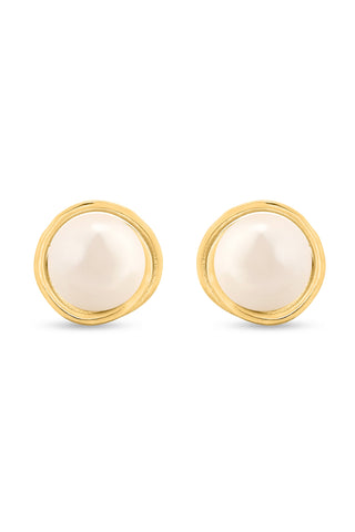 Nipura 925 Sterling Silver Pearl Stud Earrings – Elegant Jewelry for Women, Perfect for Any Occasion.