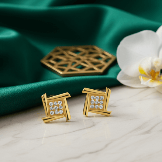 Nipura Franco Silver 18kt Gold-Plated Silver Earrings