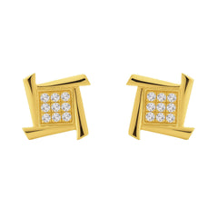 Nipura Franco Silver 18kt Gold-Plated Silver Earrings