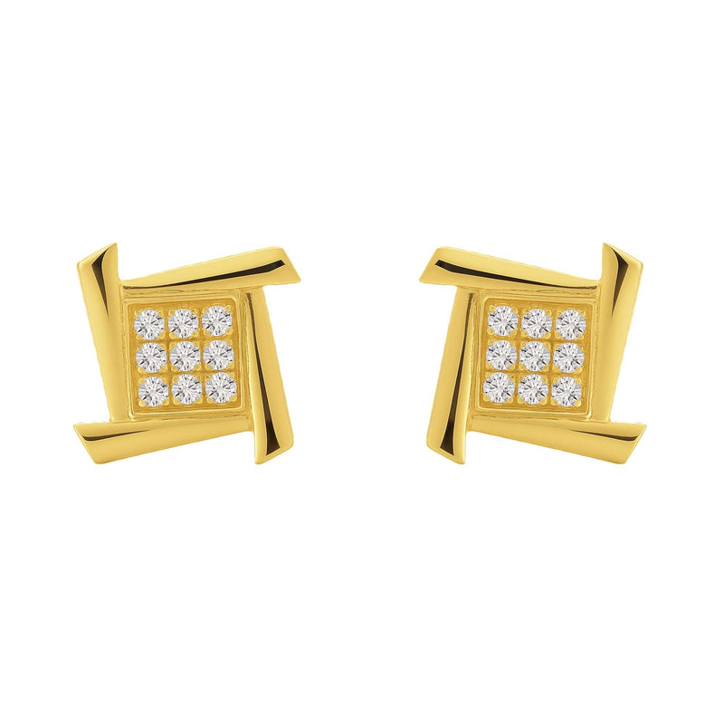 Nipura Franco Silver 18kt Gold-Plated Silver Earrings