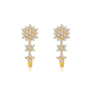 Half Hoop Harmony 18kt Gold-Plated Silver Earrings