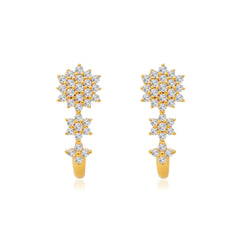 Half Hoop Harmony 18kt Gold-Plated Silver Earrings