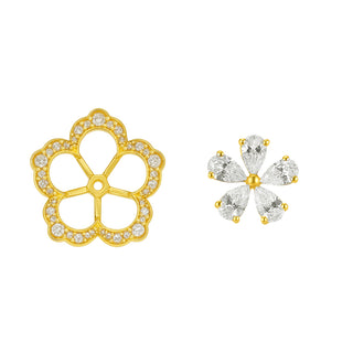 Allure Detachable 18kt Gold-Plated Silver Earrings