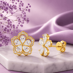 Allure Detachable 18kt Gold-Plated Silver Earrings