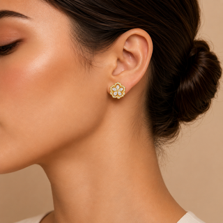 Allure Detachable 18kt Gold-Plated Silver Earrings