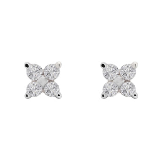 Nipura 925 Sterling Silver 18kt Gold-Plated Sparkle studs