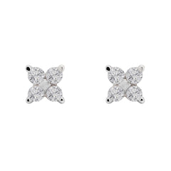 Sparkle 925 Sterling Silver 18kt Gold-Plated Stud Earrings