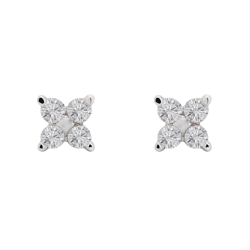 Nipura 925 Sterling Silver 18kt Gold-Plated Sparkle studs
