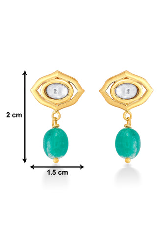 Nipura 925 Sterling Silver Niloufer Teal Drop Dangler