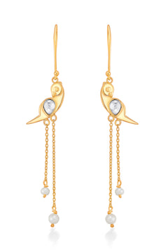 Nipura 925 Sterling Silver Yonina Pearl Danglers