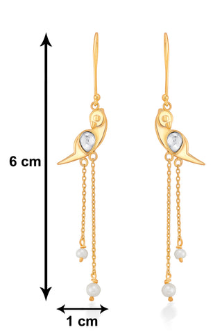 Nipura 925 Sterling Silver Yonina Pearl Danglers