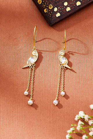 Nipura 925 Sterling Silver Yonina Pearl Danglers