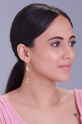 Nipura 925 Sterling Silver Yonina Pearl Danglers