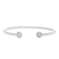 Nipura 925 Sterling Silver Classic Zircon Spring Bracelet