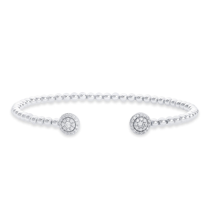Nipura 925 Sterling Silver Classic Zircon Spring Bracelet