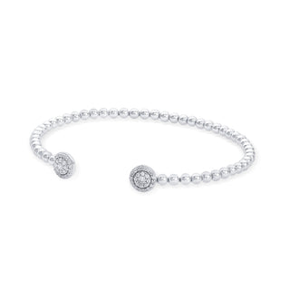 Nipura 925 Sterling Silver Classic Zircon Spring Bracelet