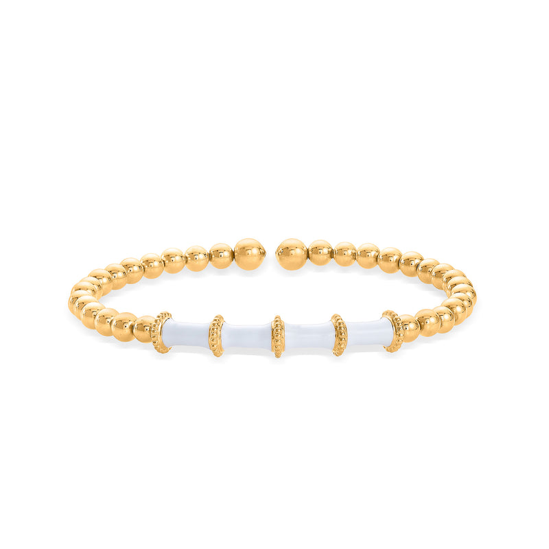 Nipura 925 Sterling Silver Shwet Spring Bracelet- Golden