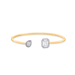 Nipura 925 Sterling Silver Elegance Sparkle Bangle - Golden