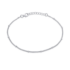 Nipura 925 Sterling Silver Plain Ball Chain Bracelet