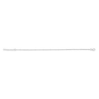 Nipura 925 Sterling Silver Plain Ball Chain Bracelet