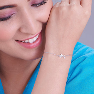 Nipura 925 Sterling Silver Plain Dolphin Bracelet
