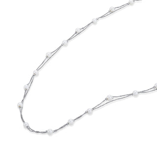 Nipura 925 Silver Marina Pearl Layered Necklace