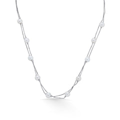Nipura 925 Silver Nova Beaded Pearl Necklace
