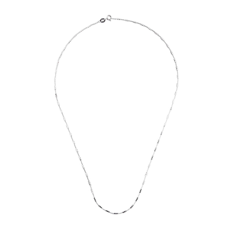 Nipura 925 Sterling Silver Diamond-cut Popcorn Chain