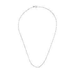 Long Bead Box Chain 925 Sterling Silver