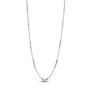 Two-tone Bead 925 Sterling Silver Chain