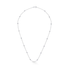 Stylish Flexible Box Design 925 Sterling Silver Chain with Silver Balls