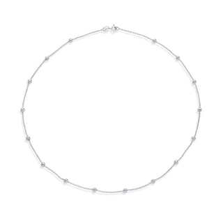 Nipura 925 Sterling Silver Stylish Flexible Box Design Chain with Silver Balls