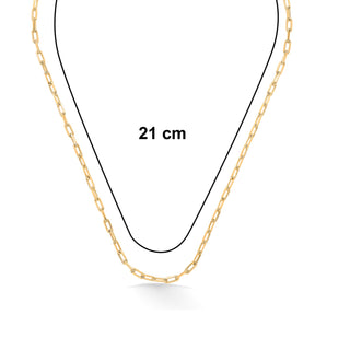 Nipura 925 Sterling Silver Golden Chic Chain Necklace