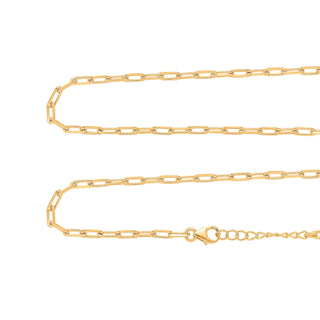 Nipura 925 Sterling Silver Golden Chic Chain Necklace