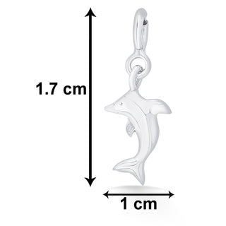 Nipura 925 Sterling Silver Jumping Dolphin Charm Pendant(without chain)