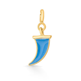 Nipura 925 Sterling Silver Enamel Tiger Tooth Charm Pendant(without chain)