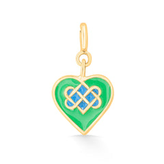 Celtic Heart Charm 925 Sterling Silver Pendant(without chain)