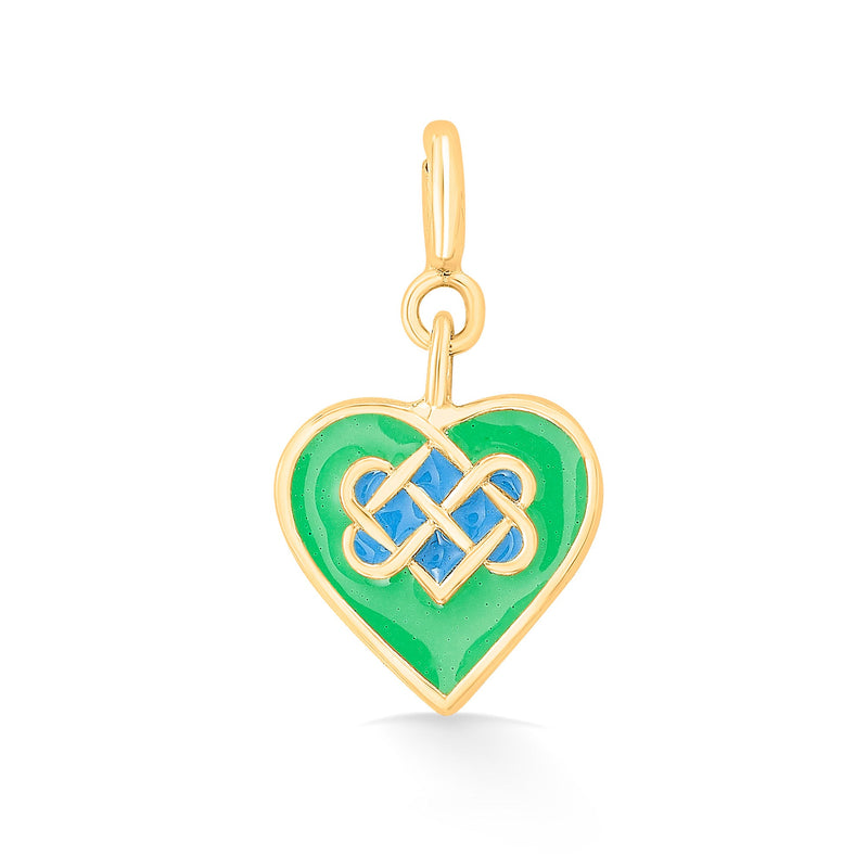 Nipura 925 Sterling Silver Celtic Heart Charm Pendant(without chain)