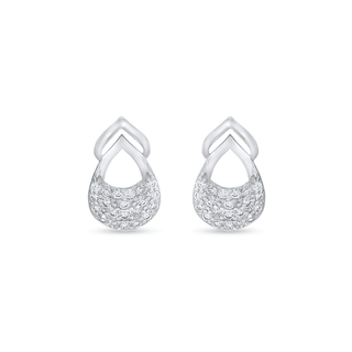Nipura 925 Sterling Silver Graceful Teardrop Zircon Pendant Set