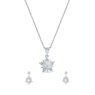 Nipura 925 Sterling Silver Starry Elegance Pendant Set