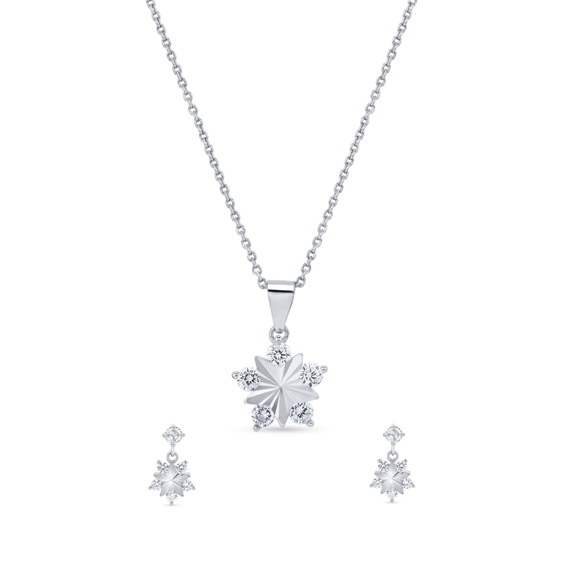 Nipura 925 Sterling Silver Starry Elegance Pendant Set