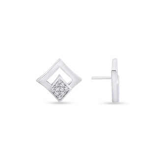 Nipura 925 Sterling Silver Diamond Cut Zircon Pendant Set
