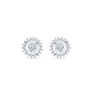 Nipura 925 Sterling Silver Sparkling Sunburst Pendant Set