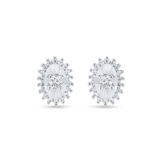 Nipura 925 Sterling Silver Radiant Bloom Zircon Pendant Set