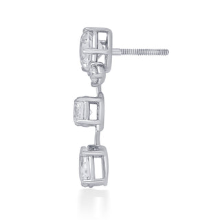 Nipura 925 Sterling Silver Zircon Struck Earrings