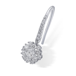 Classic Zircon 925 Sterling Silver Drop Earrings