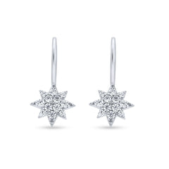 Stellar Sparkle 925 Sterling Silver Star Earrings