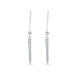 Kaslique 925 Sterling Silver dangle earrings.