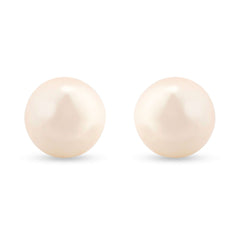 Classic Pearl 925 Sterling Silver Stud Earrings | Elegant Silver Earrings for Women | Pure Silver Jewelry with Pearls | Perfect Gift for Women & Girls