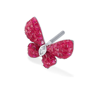 Nipura 925 Sterling Silver Pink Haruki Zircon Earrings